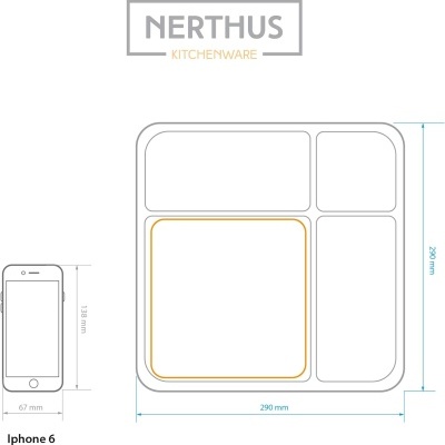 Nerthus Prato 28x28cm porc. c/tabua