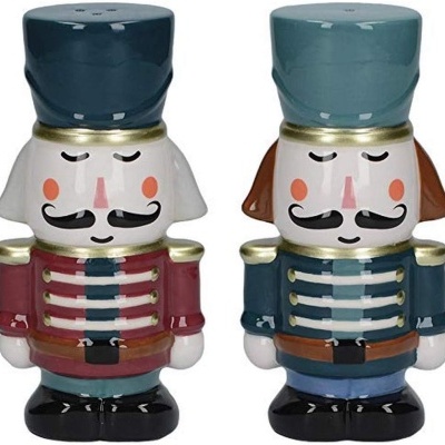KitchenCraft Nutcracker Collection - Saleiro e Pimenteiro