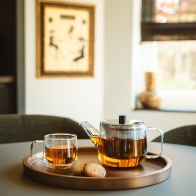 Bredmeijer Bule Merano 1,1L, vidro, com filtro em aço inoxidável