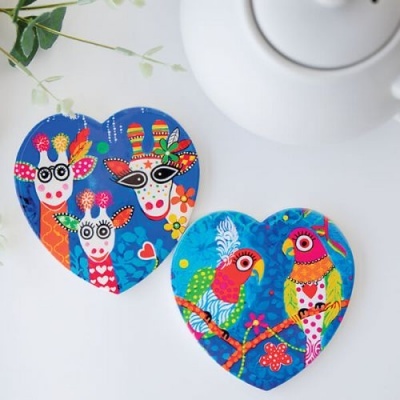 Maxwell & Williams Base p/caneca 10cm Love Hearts Família Mr Gee