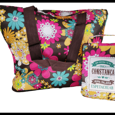 H&H Mulheres TOP Bolsa compras dobrável Constança