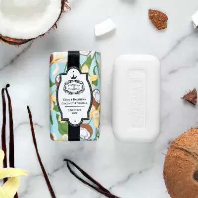 Essências de Portugal Sabonete 150g Coco e Baunilha