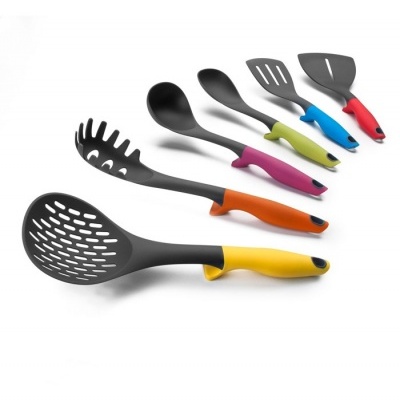 Ibili Conjunto 6 utensílios + suporte COLORFUL