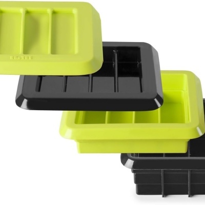 Ibili Kit p/12 Barras Energéticas Artesanais em Silicone Preto/Verde