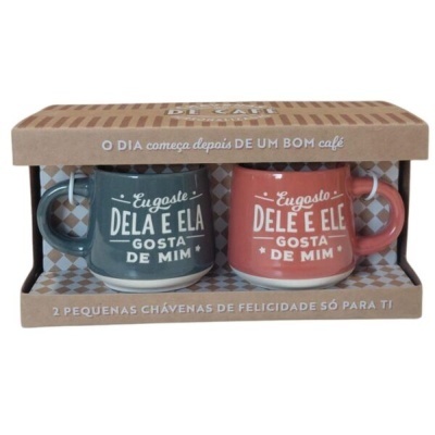 H&H  - Set de Chávenas de café Expresso Amor