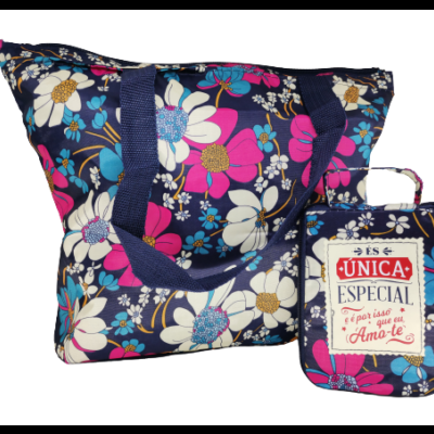 H&H Mulheres TOP Bolsa compras dobrável Amo-te