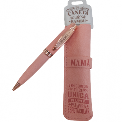 H&H - Caneta de Bambú com Bolsa Mamã