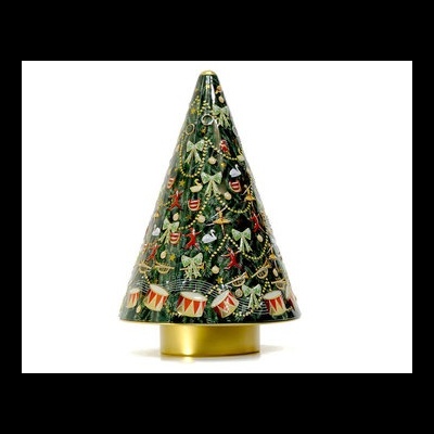 Silver Crane Lata musical Árvore Natal