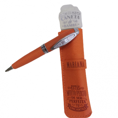 H&H - Caneta de Bambú com Bolsa Mariana