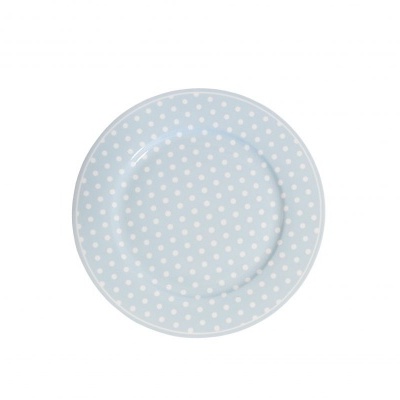 Isabelle Rose Prato de sobremesa 20 cm Polka Dots Azul pastel