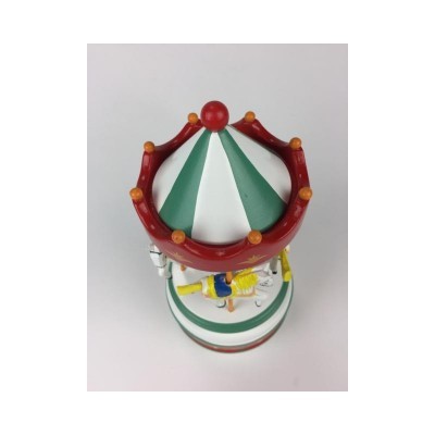 Carrossel vermelho e branco Music Box