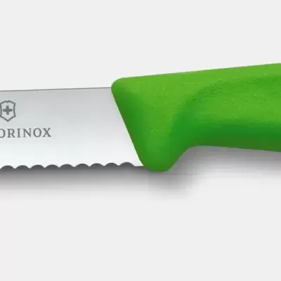 Victorinox Faca c/serrilha 11 cm verde