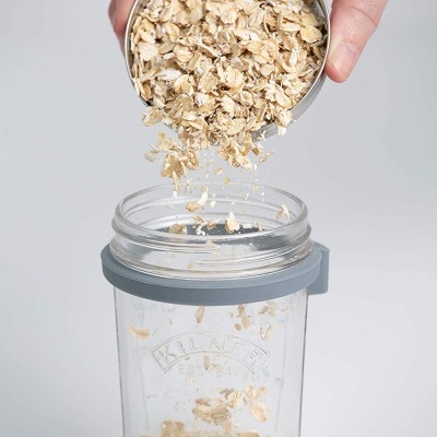 Kilner Frasco para pequeno-almoço 350ml c/colher Kilner Frasco para pequeno-almoço 350ml c/colher