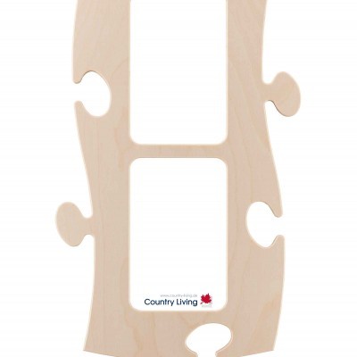 Country Living Moldura Puzzle+ dupla 10x15cm natural