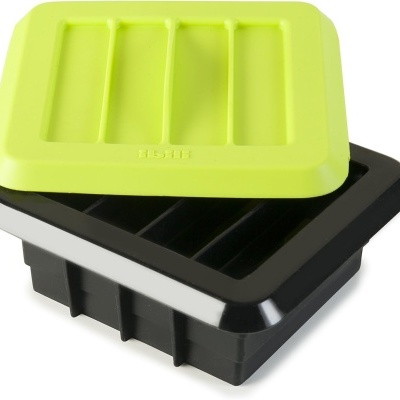 Ibili Kit p/12 Barras Energéticas Artesanais em Silicone Preto/Verde