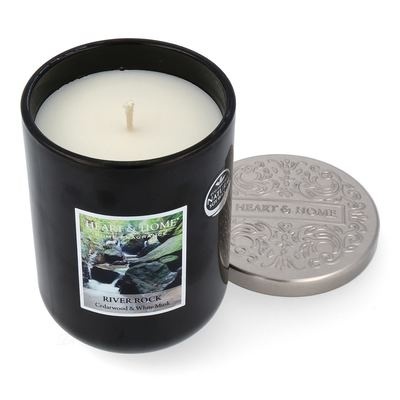 Heart & Home Vela Frasco grande  Pedra do Rio