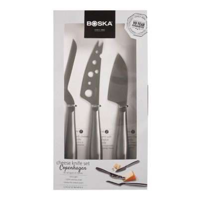 Boska Copenhagen Set 3 Facas Queijo inox Boska Copenhagen Set 3 Facas Queijo inox