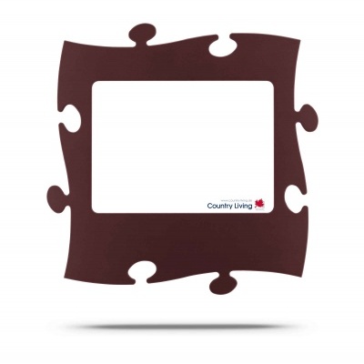 Country Living Moldura Puzzle+ 20x28cm castanha