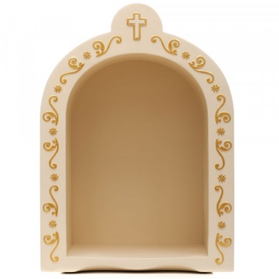 Little Drops of Water Oratório pintado dourado, tamanho grande