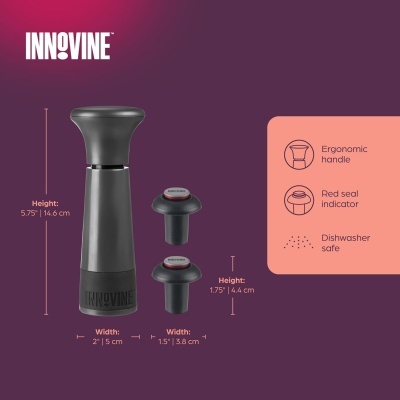Innovine Bomba vácuo c/2rolhas Graphite