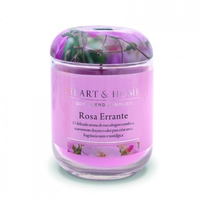Heart & HomebVela Frasco Pequeno Rosa Errante