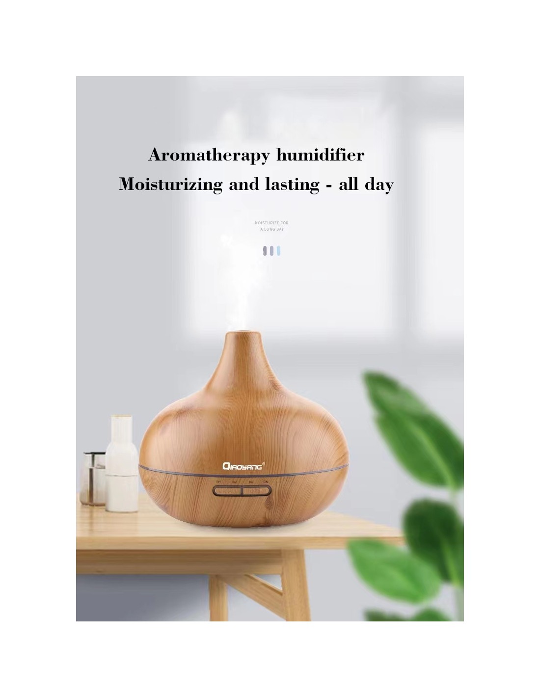 Difusor de Aromas Qiaoyang QA-SX106 com Luz LED Difusor de Aromas Qiaoyang QA-SX106 com Luz LED