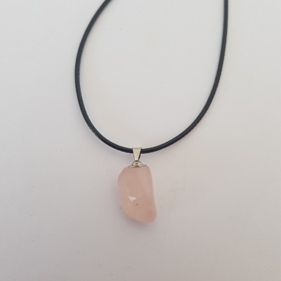 pendente Quartzo rosa