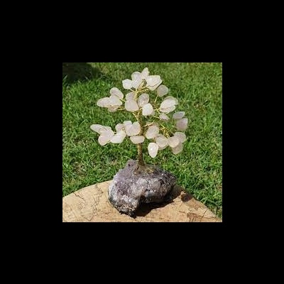 Árvore felicidade Quartzo rosa