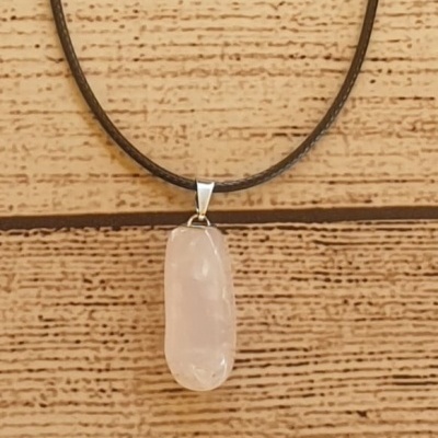 pendente Quartzo rosa