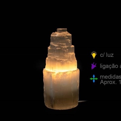 Candeeiro de selenite (15cm)