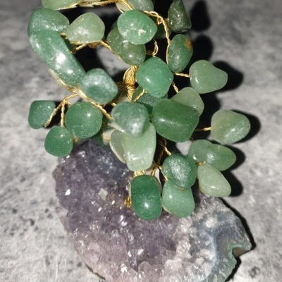 Árvore da felicidade Quartzo verde