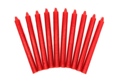 vela ritual vermelha