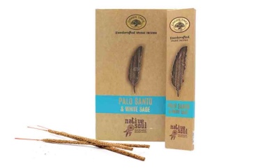 Incenso pau santo com salvia branca