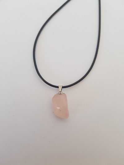 pendente Quartzo rosa
