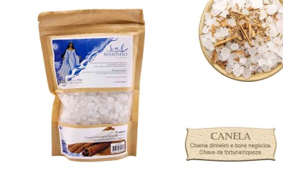 Sal marinho e canela