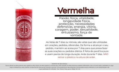 Vela Voltiva vermelha
