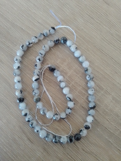 Fiada pedra da lua de 6mm