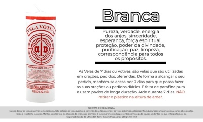 Vela voltiva Branca