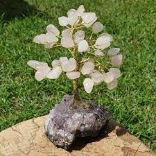 Árvore felicidade Quartzo rosa