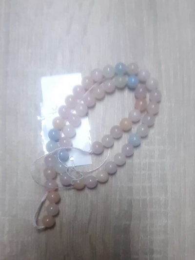 Fiada de morganite (8mm)