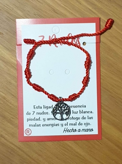 Pulseira dos 7 nós com árvore da vida