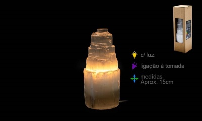 Candeeiro de selenite (15cm)