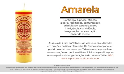 Vela voltiva Amarela