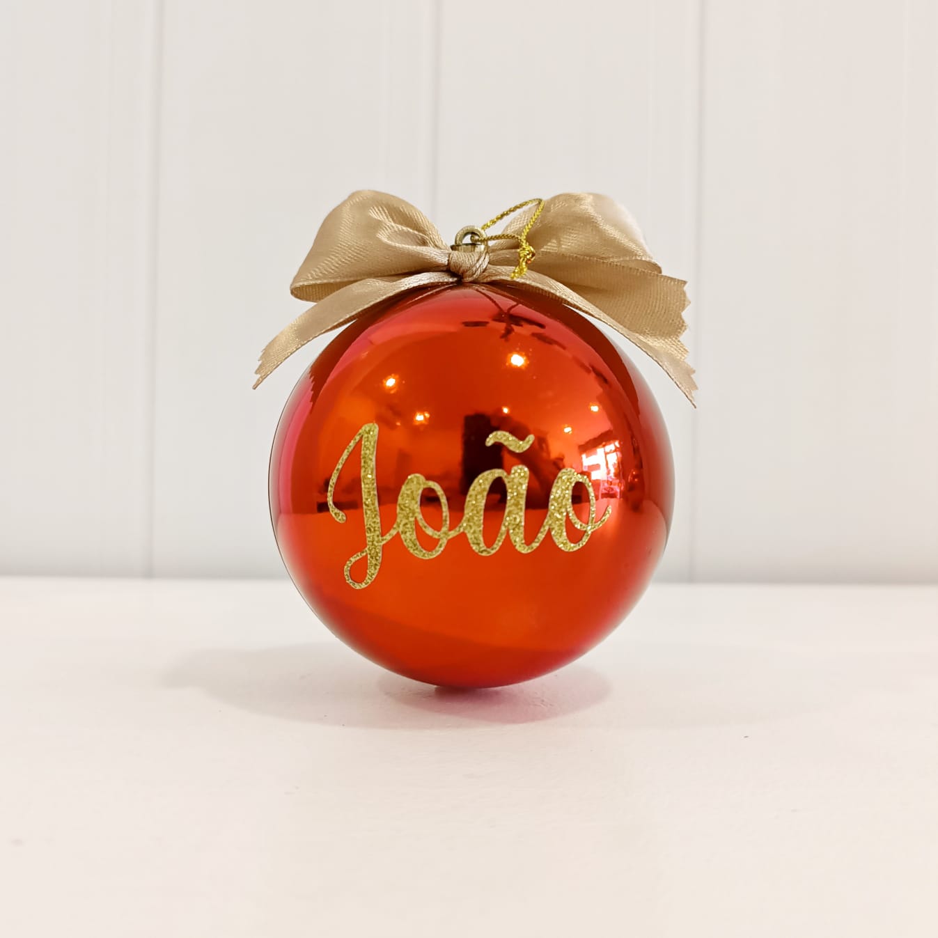 Bola Natal Vermelha Personalizada Bola Natal Vermelha Personalizada