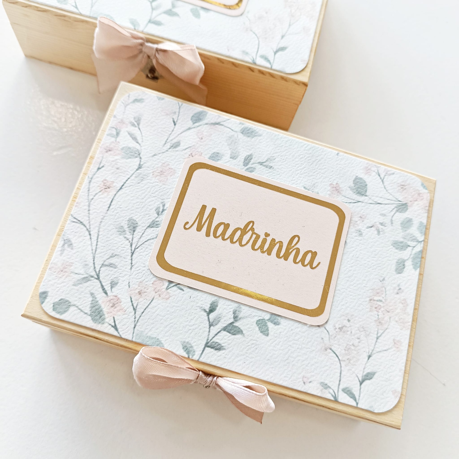 Caixa Madrinha com colar Caixa Madrinha com colar