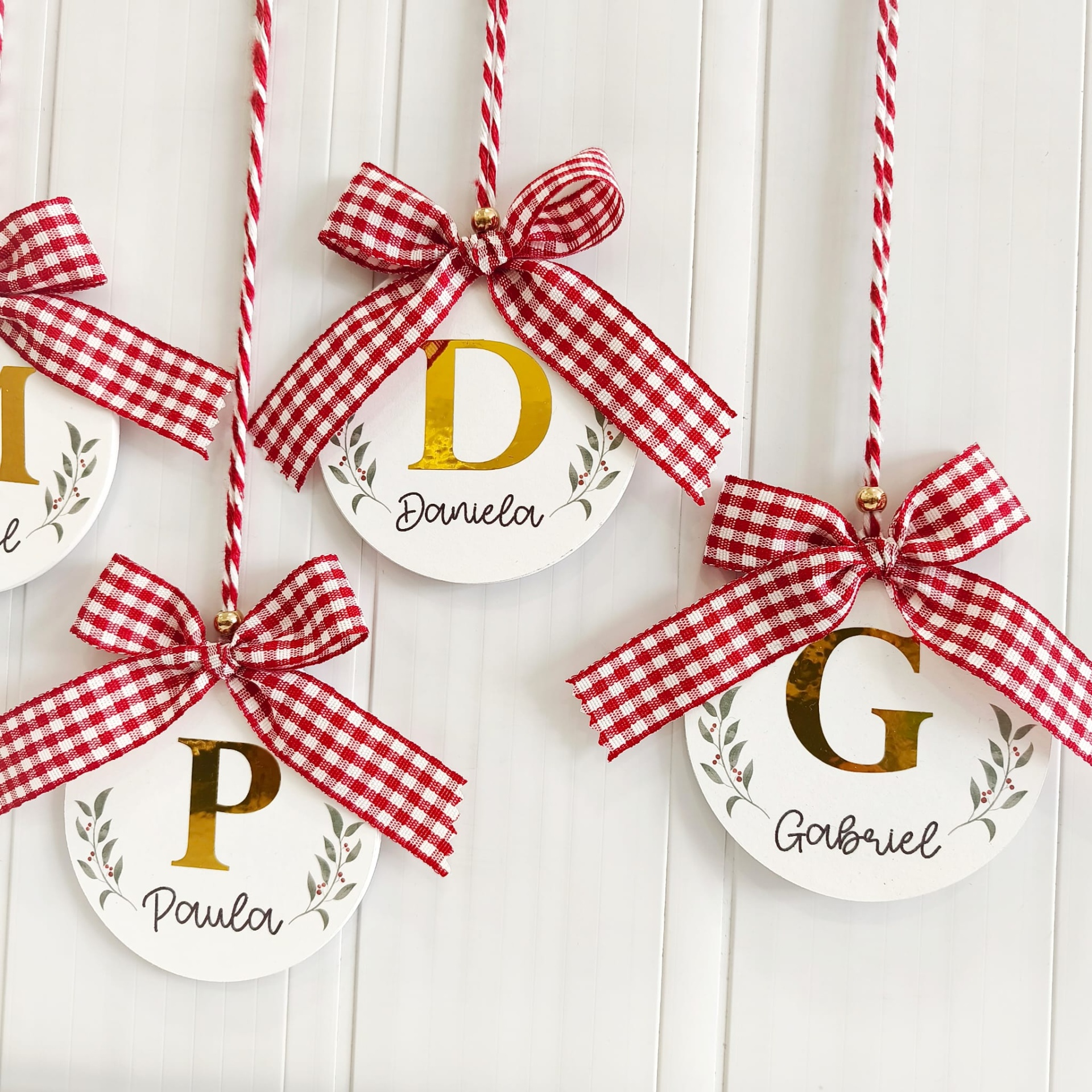Bola de Natal em madeira personalizada Bola de Natal em madeira personalizada