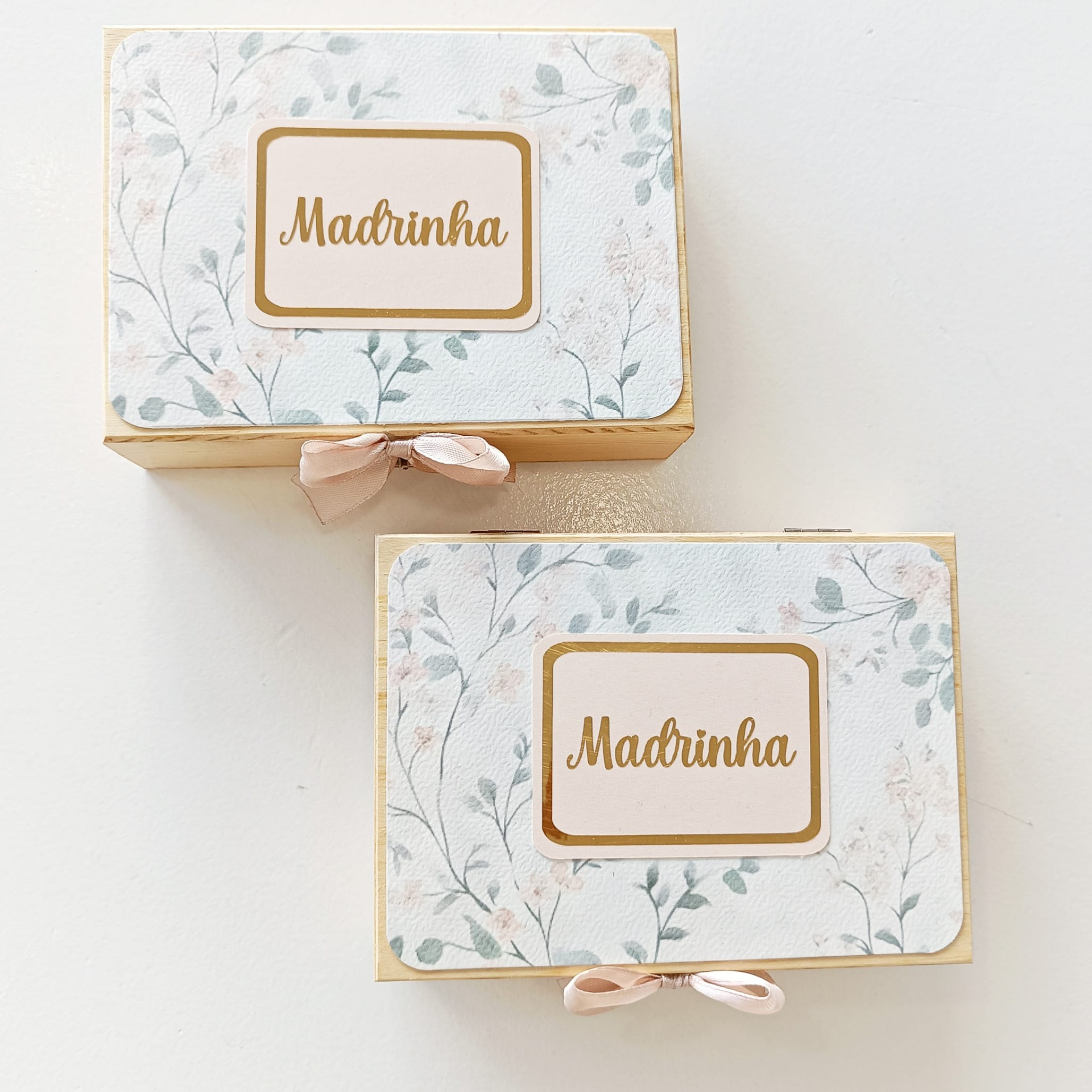 Caixa Madrinha com colar Caixa Madrinha com colar