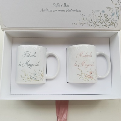 Caixa Convite Padrinhos Batismo