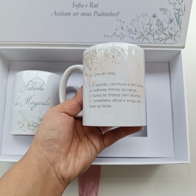 Caixa Convite Padrinhos Batismo