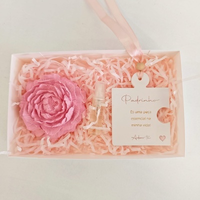 Caixa Peónia Rosa